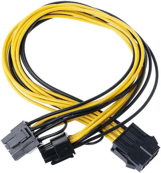 Main image of PCI-E 8-Pin To 2x 8 Pin / 6 Pin Dual Power Splitter Cable Extension Wire