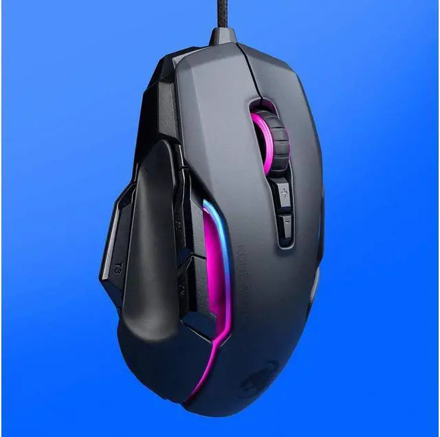 Alt view image 4 of 7 - ROCCAT Kone AIMO Remastered Black 1 x Wheel USB Wired Optical 16000 dpi RGBA Smart Customization Gaming Mouse