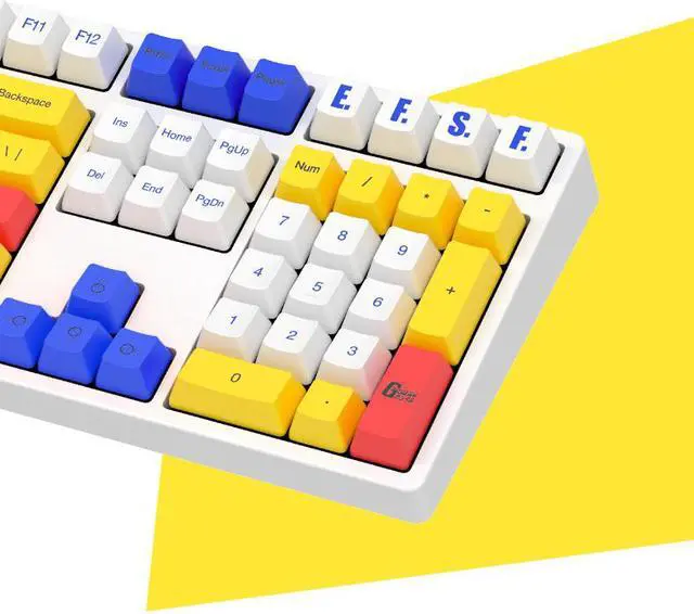 Alt view image 4 of 7 - iKBC X GUNDAM RX-78-2 Limited Version 108 Keys USB Wired Mechanical Gaming Keyboard - Cherry MX Brown