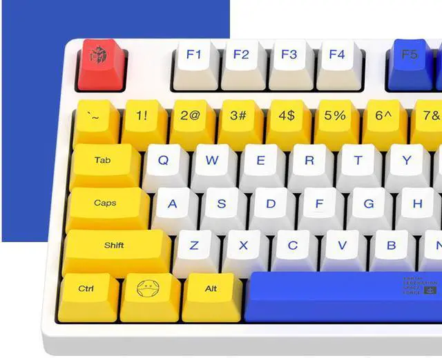 Alt view image 3 of 7 - iKBC X GUNDAM RX-78-2 Limited Version 108 Keys USB Wired Mechanical Gaming Keyboard - Cherry MX Brown