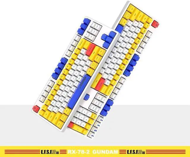 Alt view image 7 of 7 - iKBC X GUNDAM RX-78-2 Limited Version 108 Keys 2.4G Wireless Mechanical Gaming Keyboard - Cherry MX Red