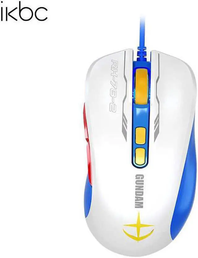 Alt view image 2 of 6 - iKBC X GUNDAM RX-78-2 Limited Version Optical 5000DPI USB Wired Gaming Mouse