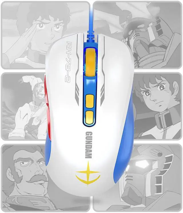 Alt view image 5 of 7 - iKBC X GUNDAM RX-78-2 Limited Version Cherry MX Red Switch 108 Keys USB Wired Mechanical Gaming Keyboard and Optical 5000DPI Wired Gaming Mouse Set