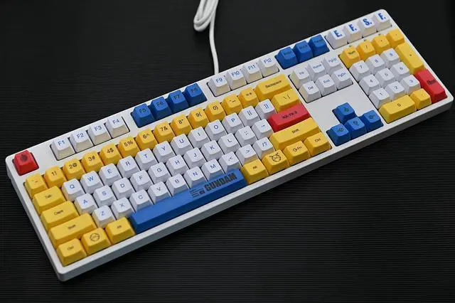 Alt view image 4 of 7 - iKBC X GUNDAM RX-78-2 Limited Version Cherry MX Brown Switch 108 Keys USB Wired Mechanical Gaming Keyboard and Optical 5000DPI Wired Gaming Mouse Set