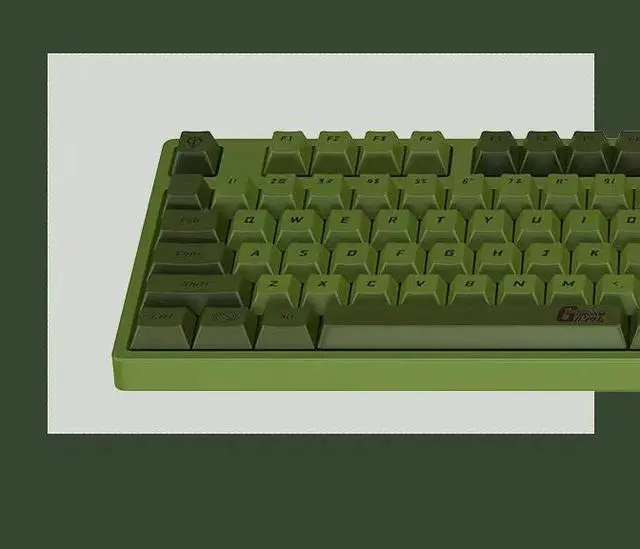 Alt view image 3 of 7 - iKBC X GUNDAM ZAKU ? Limited Version USB Wired Mechanical Gaming Keyboards - Cherry MX Red