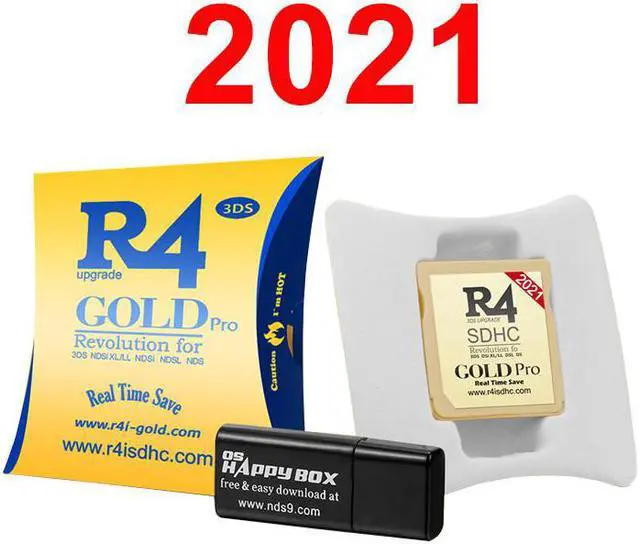 Main image of 2021 New R4I SDHC Gold Pro Flash Card Adapter for DS DSI 2DS 3DS New3DS & All DS Consoles