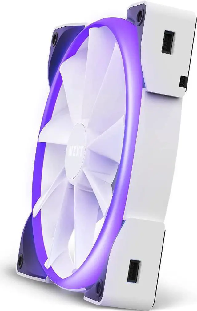Alt view image 6 of 6 - NZXT AER RGB 2 - 140mm - Advanced Lighting Customizations - Winglet Tips - Fluid Dynamic Bearing - LED RGB PWM Case Fan for Hue 2 - Single (HUE2 Lighting Controller Not Included) - White