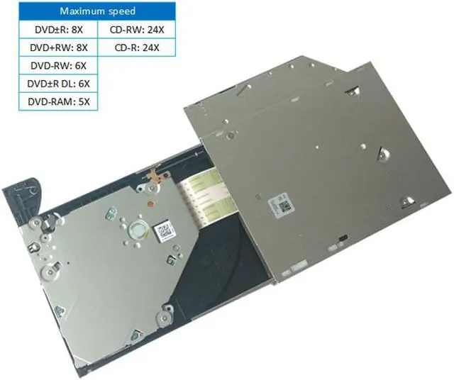 Alt view image 5 of 6 - 12.7mm Slim SATA Internal CD DVD Burner Optical Drive DVD Player Writer