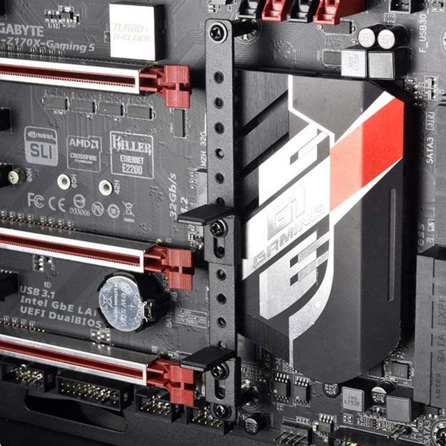 Alt view image 5 of 5 - LIAN LI GB-001 Metal Anti-SAG Bracket Use for Single and Double Graphics Card GPU Video Card Holder Suit E-ATX ATX Motherboard