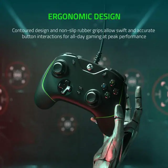Alt view image 5 of 7 - Wolverine V2 Wired Gaming Controller for Xbox Series X: Remappable Front-Facing Buttons - Mecha-Tactile Action Buttons and D-Pad - Hair Trigger Mode with Trigger Stop-Switches - Black