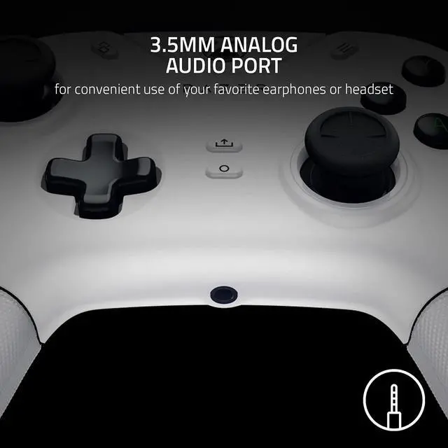 Alt view image 3 of 6 - Wolverine V2 Wired Gaming Controller for Xbox Series X: Remappable Front-Facing Buttons - Mecha-Tactile Action Buttons and D-Pad - Hair Trigger Mode with Trigger Stop-Switches - White