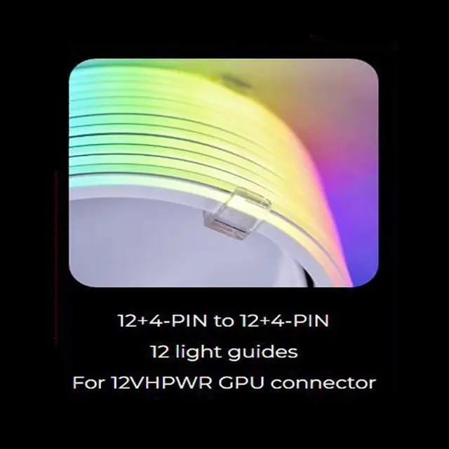 Alt view image 3 of 7 - LIAN-LI STRIMER PLUS V2 24 Pin and STRIMER PLUS V2 12VHPWR (12+4 pins to 12+4 pins) PW16-12PV2 Combo,Addressable RGB Power Extension Cable,Include Controller for L-Connect 3