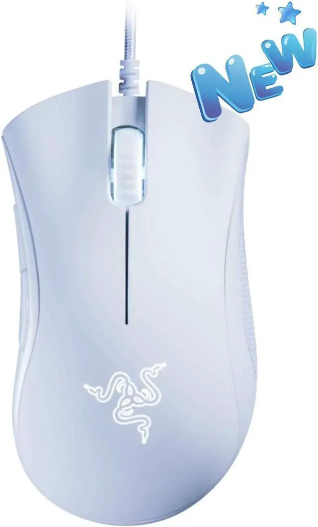 Main image of DeathAdder Essential 6400 DPI 4G Optical Esports Gaming Mouse: 5 Programmable Buttons -  Mechanical Switches - 2.1m Braided Wire - Mercury White