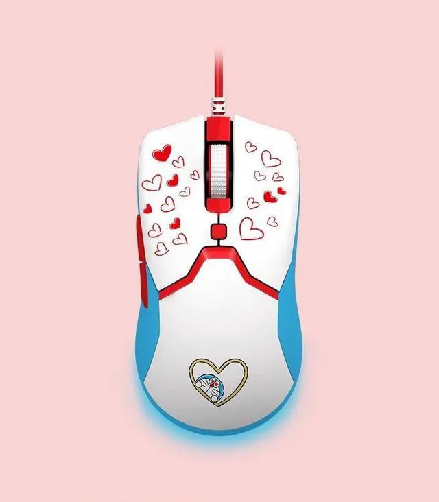 Alt view image 3 of 6 - Doraemon 50th Anniversary Classical Gaming Mouse and Mouse Pad Combo: Viper Mini Ultralight - 8500 DPI Optical Sensor - Chroma RGB Underglow Lighting - 6 Programmable Buttons