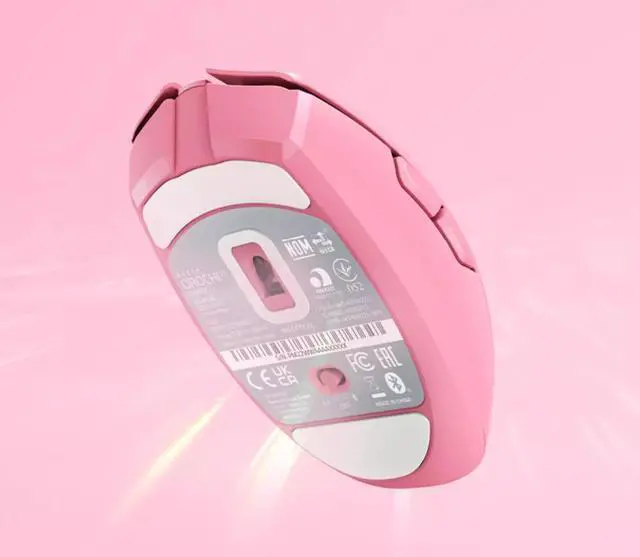 Alt view image 4 of 5 - Orochi V2 Wireless Gaming Mouse: Ultra Lightweight - Bluetooth / 2.4GHz Wireless 2 Modes - Up to 950hrs Battery Life - Mechanical Mouse Switches - 5G Advanced 18K DPI Optical Sensor - Quartz Pink
