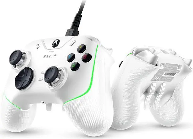 Main image of Wolverine V2 Chroma Wired Gaming Pro Controller: RGB Lighting - Remappable Buttons & Triggers - Mecha-Tactile Buttons & D-Pad - Trigger Stop-Switches  White