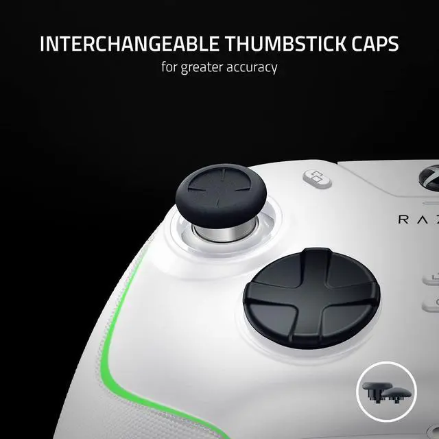 Alt view image 2 of 6 - Wolverine V2 Chroma Wired Gaming Pro Controller: RGB Lighting - Remappable Buttons & Triggers - Mecha-Tactile Buttons & D-Pad - Trigger Stop-Switches  White