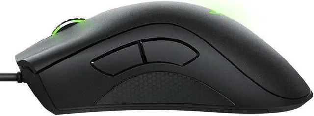 Alt view image 2 of 7 - 2021 New Edition DeathAdder Essential 6400 DPI 4G Optical Esports Gaming Mouse: 5 Programmable Buttons - Mechanical Switches - 2.1m Rubber Wire - Classic Black