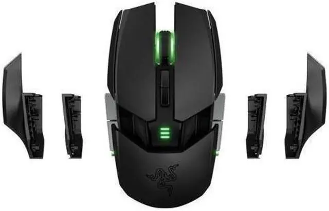 Alt view image 2 of 7 - Ouroboros Ambidextrous Ergonomics Gaming Mouse with Charging Dock - 8200dpi 4G Dual Sensor - 11 Programmable Buttons
