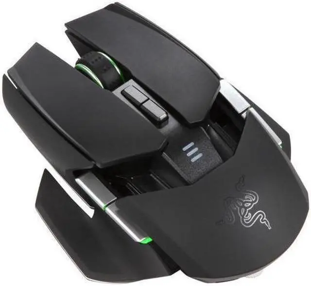 Alt view image 4 of 7 - Ouroboros Ambidextrous Ergonomics Gaming Mouse with Charging Dock - 8200dpi 4G Dual Sensor - 11 Programmable Buttons