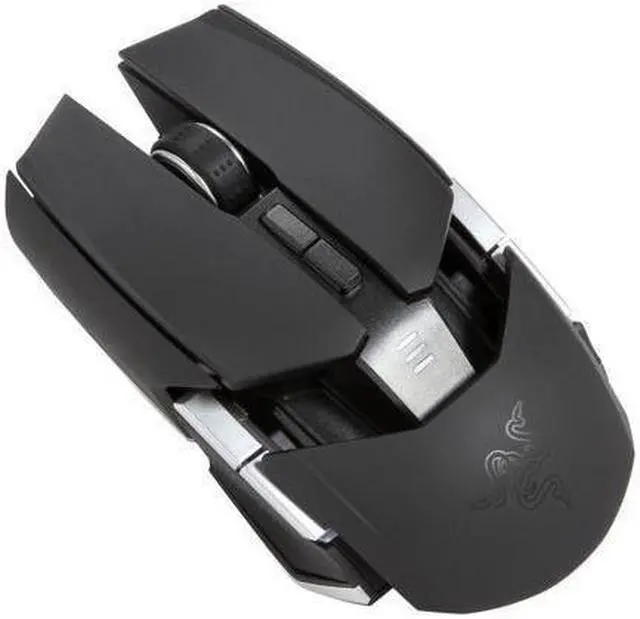 Alt view image 6 of 7 - Ouroboros Ambidextrous Ergonomics Gaming Mouse with Charging Dock - 8200dpi 4G Dual Sensor - 11 Programmable Buttons