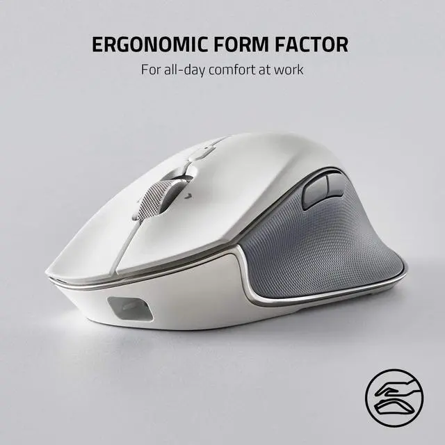 Alt view image 4 of 7 - Pro Click Humanscale Wireless Mouse: Ergonomic Form Factor - 16K DPI 5G Advanced Optical Sensor - Multi-Host Connectivity - 8 Programmable Buttons - Extended Battery Life of up to 400 Hours
