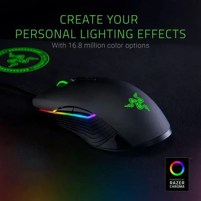 Alt view image 6 of 7 - Lancehead Tournament Edition Ambidextrous Gaming Mouse: 16,000 DPI Optical Sensor - 8 Programmable Buttons - Chroma RGB Lighting - Mechanical Switches - Classic Black