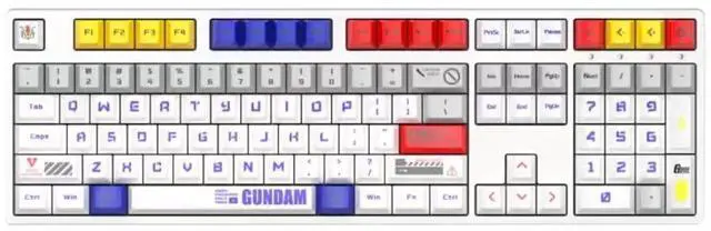 Alt view image 2 of 5 - iKBC Q GUNDAM RX-78-2 1.1 EFSF Limited Version 108 Keys 2.4G Wireless Mechanical Gaming Keyboard - Cherry MX Red