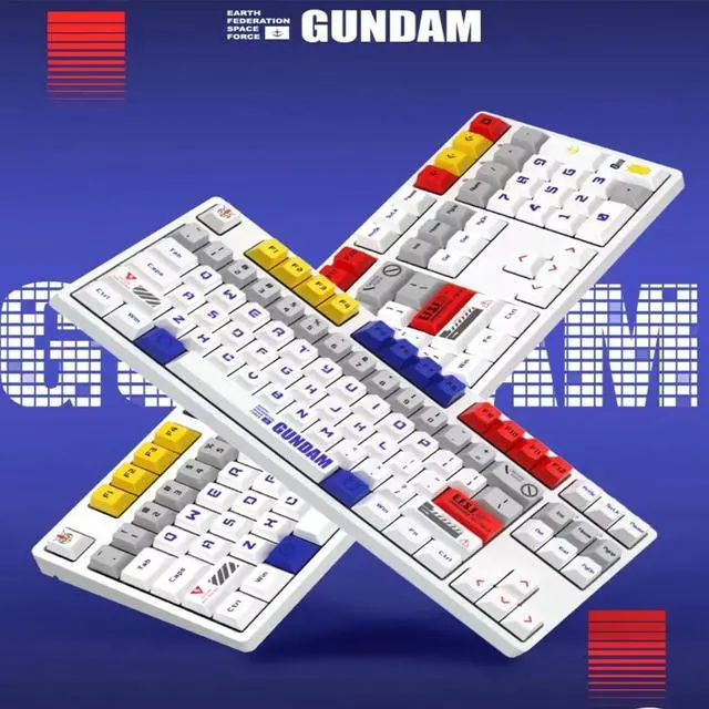 Alt view image 3 of 5 - iKBC Q GUNDAM RX-78-2 1.1 EFSF Limited Version 108 Keys 2.4G Wireless Mechanical Gaming Keyboard - Cherry MX Red