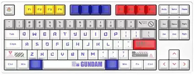 Main image of iKBC Q GUNDAM RX-78-2 1.1 EFSF Limited Version 87 Keys Wired Mechanical Gaming Keyboard - Cherry MX Red