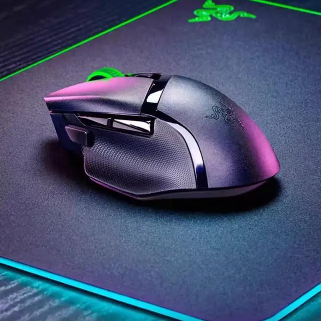 Alt view image 4 of 7 - Basilisk V3 X Hyperspeed Wireless Gaming Mouse: Bluetooth & 2.4GHz Wireless Compatible - 5G Advanced 18K DPI Optical Sensor - 9 Programmable Buttons