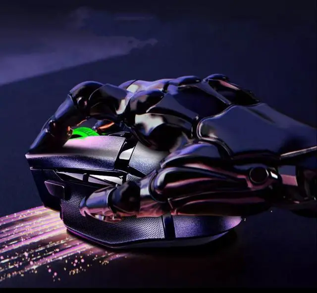 Alt view image 5 of 7 - Basilisk V3 X Hyperspeed Wireless Gaming Mouse: Bluetooth & 2.4GHz Wireless Compatible - 5G Advanced 18K DPI Optical Sensor - 9 Programmable Buttons