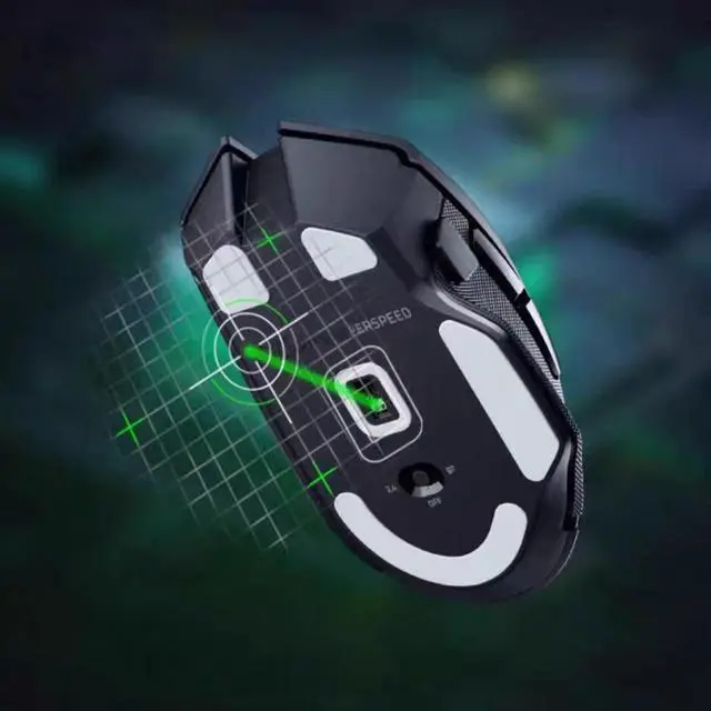 Alt view image 7 of 7 - Basilisk V3 X Hyperspeed Wireless Gaming Mouse: Bluetooth & 2.4GHz Wireless Compatible - 5G Advanced 18K DPI Optical Sensor - 9 Programmable Buttons