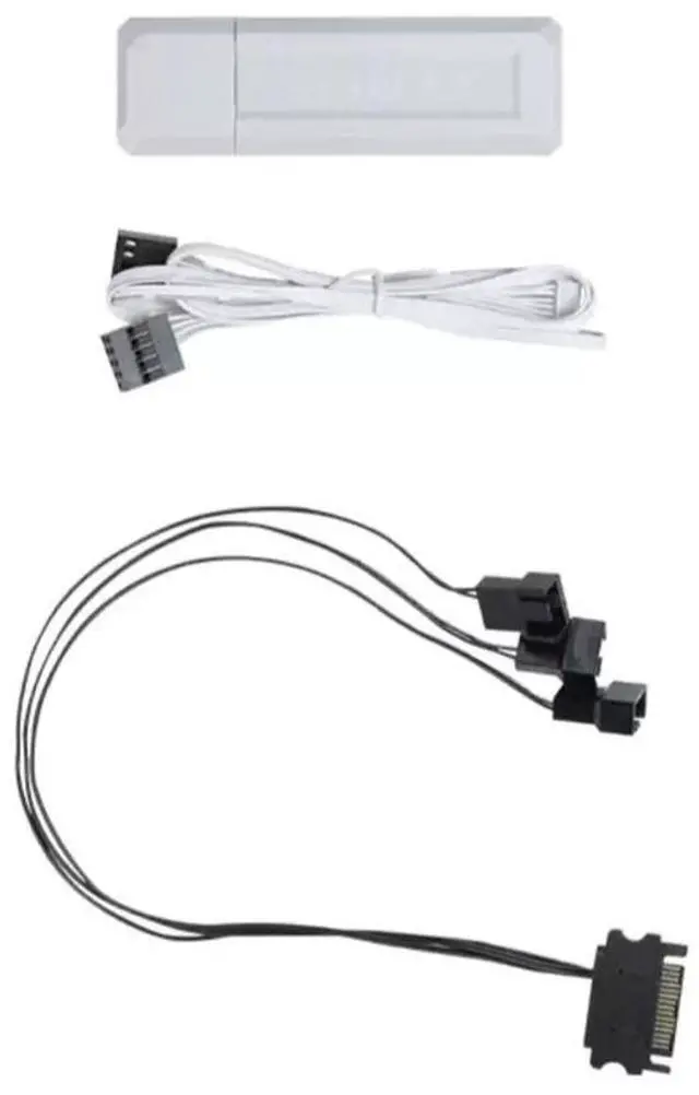 Alt view image 2 of 5 - LIAN-LI UNI Fan L-Wireless Controller for SL Wireless, TL Wireless & Strimer Wireless with PWM SATA Cable - White