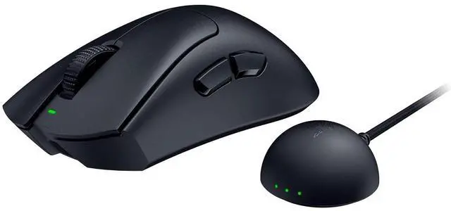 Alt view image 3 of 4 - DEATHADDER V4 PRO Wireless Gaming Mouse: 45K DPI Optical Sensor GEN-2 - 8 Programmable Buttons - 56g Ultra Lightweight - Black