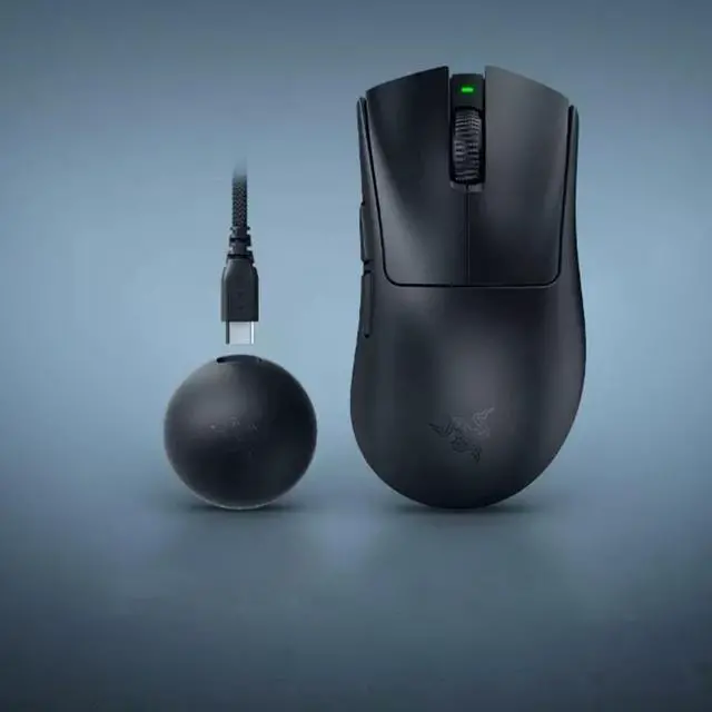 Alt view image 2 of 4 - DEATHADDER V4 PRO Wireless Gaming Mouse: 45K DPI Optical Sensor GEN-2 - 8 Programmable Buttons - 56g Ultra Lightweight - Black
