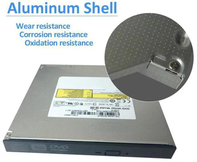 Alt view image 2 of 6 - 12.7mm Slim SATA Internal CD DVD Burner Optical Drive DVD Player Writer