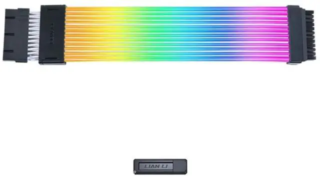 Main image of LIAN-LI Strimer Wireless 24 Pin Addressable RGB Power Extension Cable - Included Wireless Transmitter