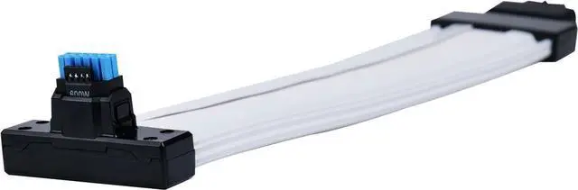 Alt view image 5 of 6 - LIAN-LI Strimer Wireless 12+4pin Wide (12 Light Guides) Addressable RGB GPU Power Extension Cable - Wireless Controller NOT Included(Controller is required for use)