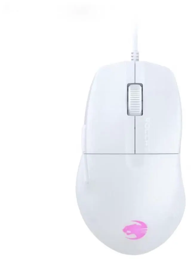 Alt view image 2 of 5 - ROCCAT V2 PURE SEL Wired Gaming Mouse - 8000 DPI Optical Sensor - 49g Ultra Lightweight - White