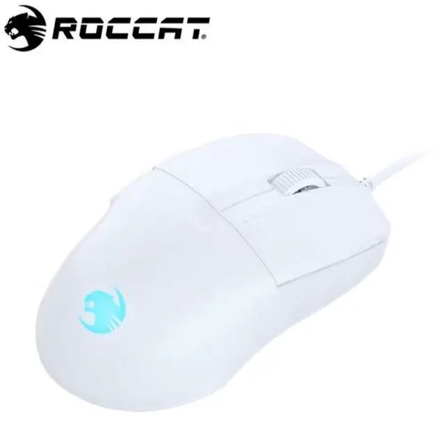 Alt view image 3 of 5 - ROCCAT V2 PURE SEL Wired Gaming Mouse - 8000 DPI Optical Sensor - 49g Ultra Lightweight - White