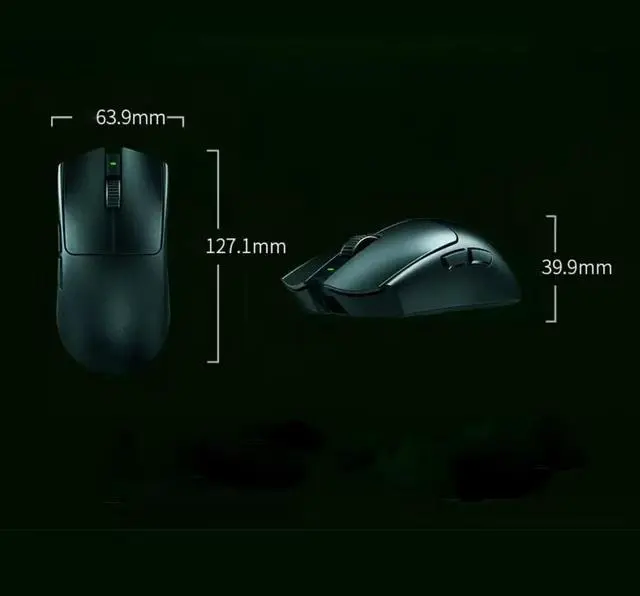 Alt view image 7 of 7 - Viper V3 Pro Wireless Gaming Mouse:35K DPI Optical Sensor - 54g Ultra-lightweight - 95 Hr Battery - 6 Programmable Buttons - Black