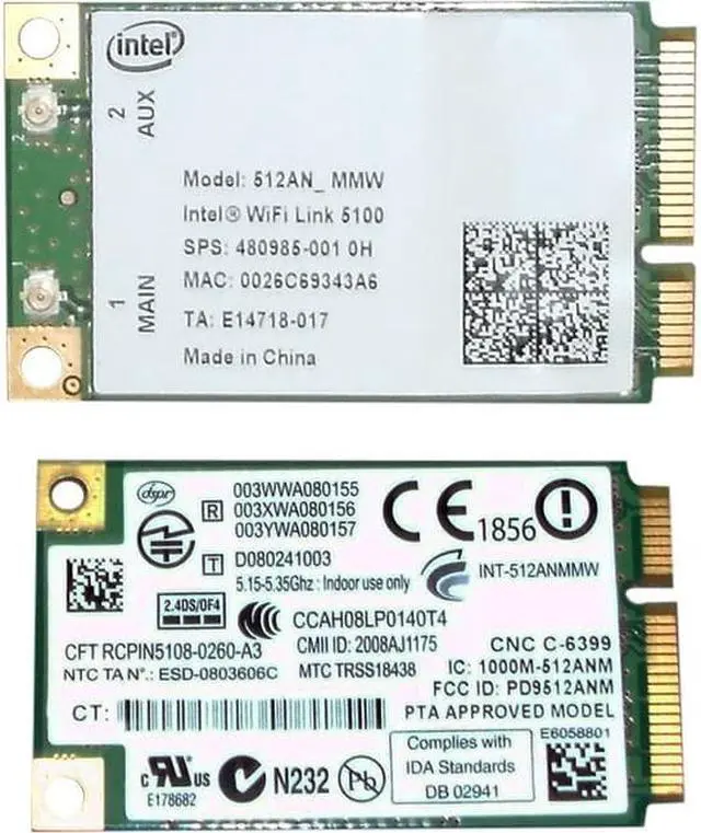 Alt view image 5 of 5 - 480985-001 GENUINE ORIGINAL OEM HP PAVILION DV5-1392NR INTEL WIFI WIRELESS CARD
