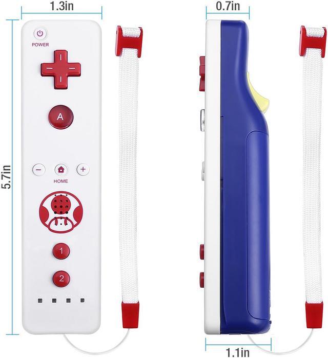 Alt view image 4 of 7 - Wireless Remote Controller for Nintendo Wii Games + Nunchuck Controller Combo Set + Silicone Case Sleeve with Wrist Strap Built Motion 2in1