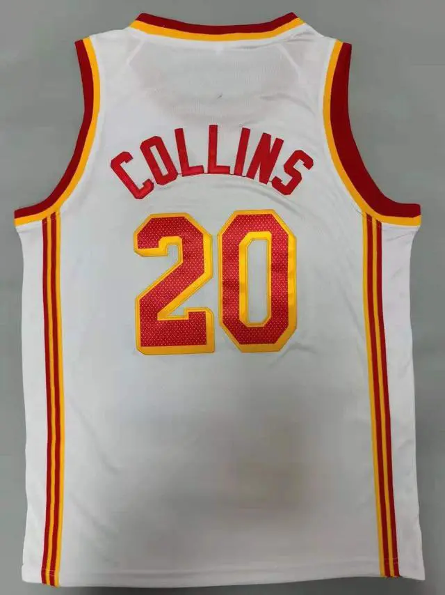 Alt view image 3 of 4 - Atlanta Hawks collins white Basketball Jersey X-Large