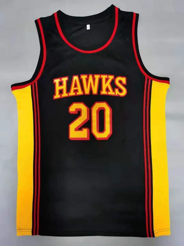 Main image of Atlanta Hawks collins black Basketball Jersey Large