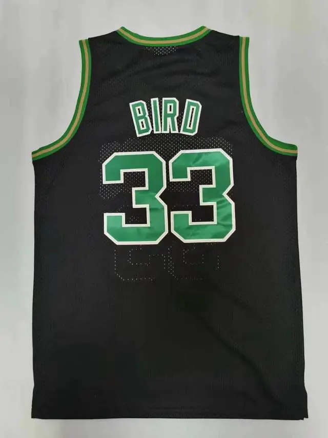 Alt view image 2 of 3 - Boston Celtics Bird black Basketball Jersey XX-Large