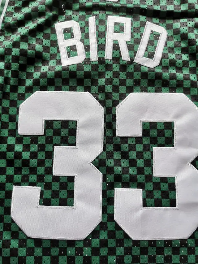 Alt view image 3 of 4 - Boston Celtics Bird throwback Basketball Jersey Large