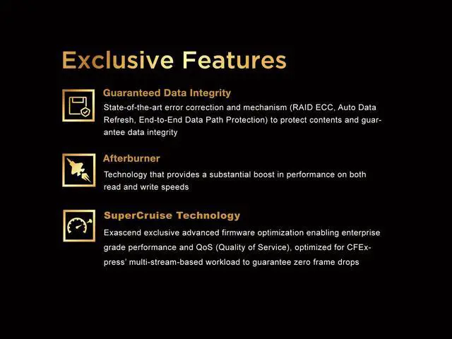 Alt view image 6 of 6 - Exascend 1TB Essential CFexpress Card Type-B, up to 1,700MB/s, compatible with Canon, Nikon, Panasonic, and other cameras