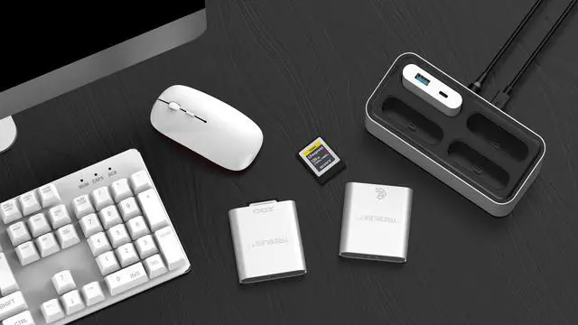 Alt view image 3 of 5 - CFexpress Type B Card Reader, USB 3.1 Gen 2 10Gbps, Compatible with Kingston Workflow Station,Mini Portable Aluminum External Case, Support Android/Windows/Mac OS